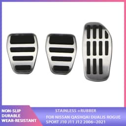 Gas Fuel Brake Pedal Pads Cover AT MT for Nissan Qashqai J11 2014-2021 X-Trail Rogue T32 Sentra SR 2021 Kicks Altima 2019 Micra
