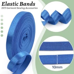 Meetee 5/10/20Meters 10mm Width Colored Elastic Bands Underwear Shoulder Strap Bra Nylon Webbing DIY Garment Sewing Accessories