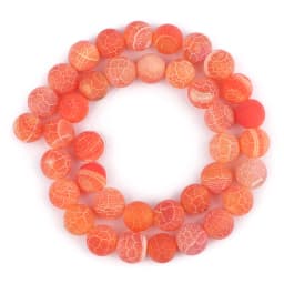 4/6/8/10/12mm Natural Colorful Frost Cracked Agates Stone Round Loose Spacer Beads For Jewelry Making DIY Bracelet Handmade