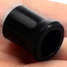 10Pcs Black Rubber Tobacco Pipe 11mm Dia. Smoking Tip Grips Smoke Mouthpiece Stem Silicone Ring Protective Sleeve 1.7cm Length