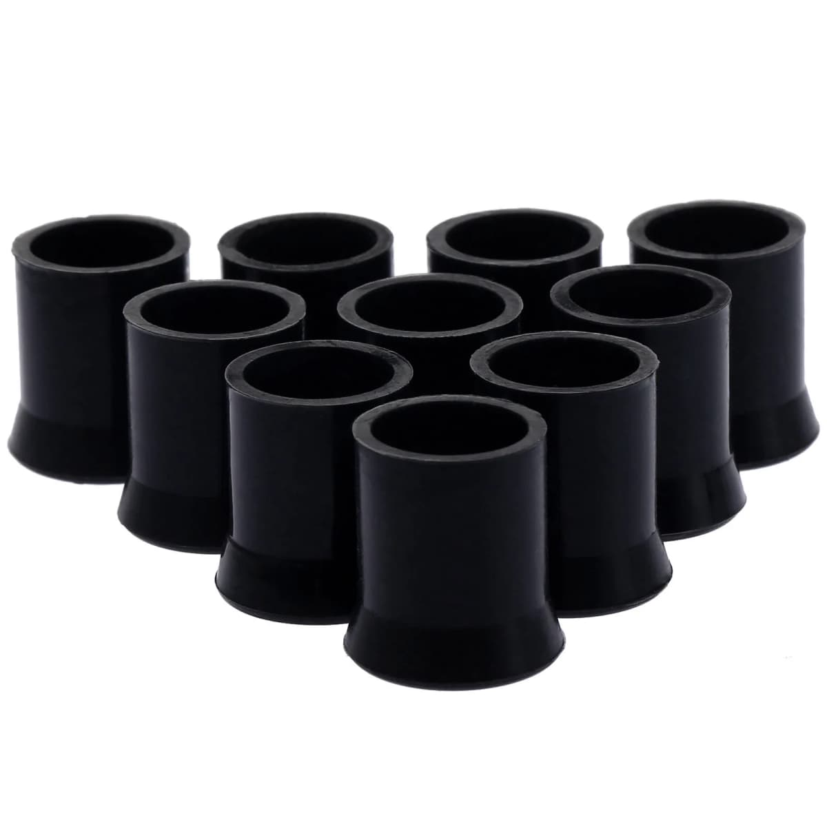 10Pcs Black Rubber Tobacco Pipe 11mm Dia. Smoking Tip Grips Smoke Mouthpiece Stem Silicone Ring Protective Sleeve 1.7cm Length