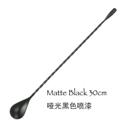 1PCS Stainless Steel Bartender Mixing Spoon Cocktail Stirrers, Spiral Pattern Bar Spoon Stirring Spoon with Long Handle