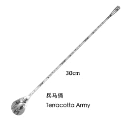 1PCS Stainless Steel Bartender Mixing Spoon Cocktail Stirrers, Spiral Pattern Bar Spoon Stirring Spoon with Long Handle