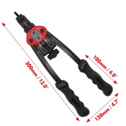 300/220/90pcs M3 M4 M5 M6 M8 M10 M12 Zinc Plated Carbon Steel Flat Head Rivet Nuts OR BT606 Manual Riveter Gun Nut Gun