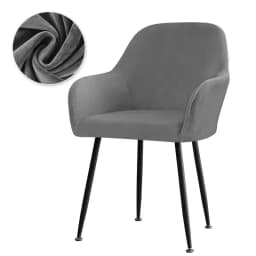 Velvet High Arm Chair Cover Elastic Dining Chair Slipcovers Fabric Washable Office Rocker Chairs Covers Home Decor Seat Cover