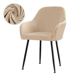 Velvet High Arm Chair Cover Elastic Dining Chair Slipcovers Fabric Washable Office Rocker Chairs Covers Home Decor Seat Cover
