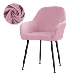 Velvet High Arm Chair Cover Elastic Dining Chair Slipcovers Fabric Washable Office Rocker Chairs Covers Home Decor Seat Cover