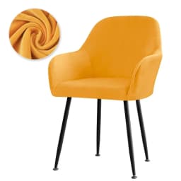 Velvet High Arm Chair Cover Elastic Dining Chair Slipcovers Fabric Washable Office Rocker Chairs Covers Home Decor Seat Cover