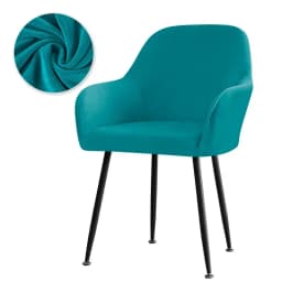 Velvet High Arm Chair Cover Elastic Dining Chair Slipcovers Fabric Washable Office Rocker Chairs Covers Home Decor Seat Cover