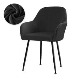Velvet High Arm Chair Cover Elastic Dining Chair Slipcovers Fabric Washable Office Rocker Chairs Covers Home Decor Seat Cover