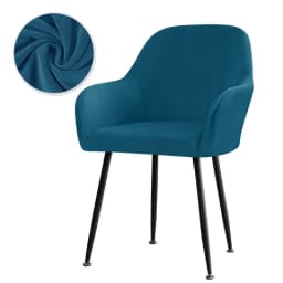 Velvet High Arm Chair Cover Elastic Dining Chair Slipcovers Fabric Washable Office Rocker Chairs Covers Home Decor Seat Cover