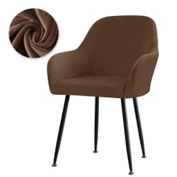Velvet High Arm Chair Cover Elastic Dining Chair Slipcovers Fabric Washable Office Rocker Chairs Covers Home Decor Seat Cover