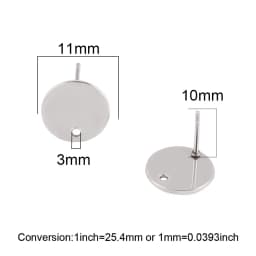20pcs/lot 316 Stainless Steel Earring Star Geometric Earrings Stud Earring Posts Connector For DIY Jewelry Making Supplies Pins