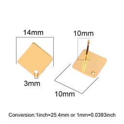 20pcs/lot 316 Stainless Steel Earring Star Geometric Earrings Stud Earring Posts Connector For DIY Jewelry Making Supplies Pins