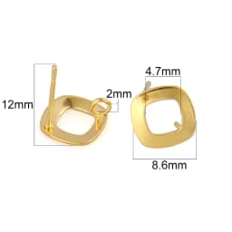20pcs/lot 316 Stainless Steel Earring Star Geometric Earrings Stud Earring Posts Connector For DIY Jewelry Making Supplies Pins