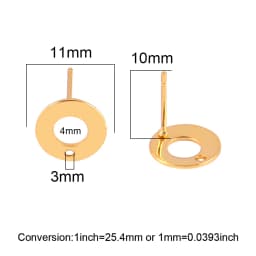 20pcs/lot 316 Stainless Steel Earring Star Geometric Earrings Stud Earring Posts Connector For DIY Jewelry Making Supplies Pins