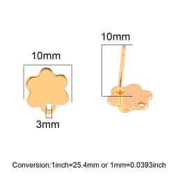 20pcs/lot 316 Stainless Steel Earring Star Geometric Earrings Stud Earring Posts Connector For DIY Jewelry Making Supplies Pins