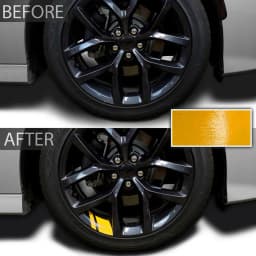 6Pcs Reflective Car Wheel Rim Vinyl Stickers Hash Mark Stripe Racing Wheel Hub Decals for Size 18" - 21" decorative sticker