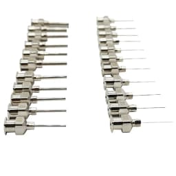 12pcs 1/2 Inch Dispensing Needles 8 9 10 11 12 13 14 15 16 17 18 19 20-30g Stainless-Steel Metal Syringe Dispenser Glue Blunt