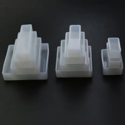 JCD Cuboid Cube Resin Mold Crystal Epoxy Silicone Mold Diy Candle Mold Square Rectangular Casting Tools Accessories