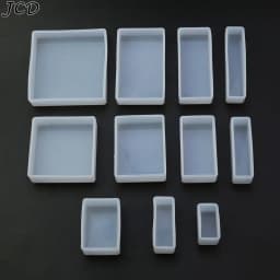 JCD Cuboid Cube Resin Mold Crystal Epoxy Silicone Mold Diy Candle Mold Square Rectangular Casting Tools Accessories