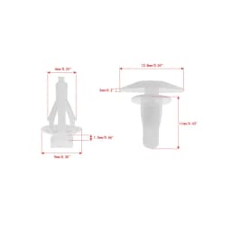 100Pcs White Universal Weatherstrip Retainer Clips Auto Window Door Sealing Strip Fasteners Rivet 91530-SP1-003 For Honda Accord