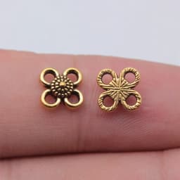 WYSIWYG 40pcs 8x8mm 3 Colors Trendy Flower Connector Charms For Jewelry Making DIY Jewelry Findings