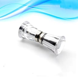 Shower room handle toilet push pull glass door handle push door handle plastic transparent glass single hole handle