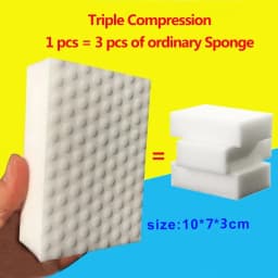 10/20 Pcs High Density Compressed Magic Sponge Rub 10*7*3cm Kitchen Bathroom Remove Dirt Oil Stain Flexible Washed Cleaning Wipe