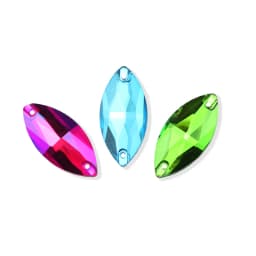 All Size All Color Sew on Rhinestone Ab Glass Rhinestone 3223 Navette Sew on Stone Horse Eye Crystal For Wedding Dress Button