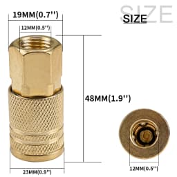 Solid Brass 1/4" NPT Pneumatic Fitting Air Line Quick Coupling Connector Coupler Adapter For Air Compressor 1Pcs/2Pcs/5Pcs/10Pcs