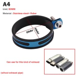 Motorcycle Exhaust Muffler Escape Clamp Carbon Fiber Hanger Bracket 90mm 100mm 120mm for Yoshimura for akrapovics for SC for TBR
