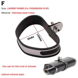 Motorcycle Exhaust Muffler Escape Clamp Carbon Fiber Hanger Bracket 90mm 100mm 120mm for Yoshimura for akrapovics for SC for TBR