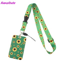 Ransitute R1593 Equation Music Fashion Buckle Lanyard Bus ID Name Work Card Badge Holder For Nurse Doctor Student Accessories