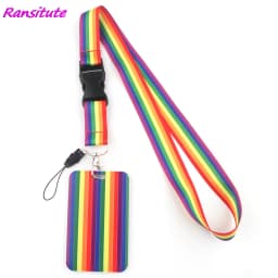Ransitute R1593 Equation Music Fashion Buckle Lanyard Bus ID Name Work Card Badge Holder For Nurse Doctor Student Accessories