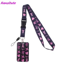 Ransitute R1593 Equation Music Fashion Buckle Lanyard Bus ID Name Work Card Badge Holder For Nurse Doctor Student Accessories