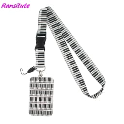 Ransitute R1593 Equation Music Fashion Buckle Lanyard Bus ID Name Work Card Badge Holder For Nurse Doctor Student Accessories