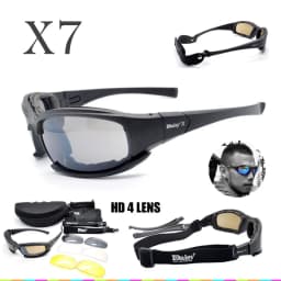 Daisy X7 polarized Sunglasses Tactical Goggles Men Polarized C5 Glasses Kit War Game Shooting Goggles Outdoor Cycling Gafas
