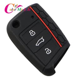 Silicone Car Key Protection Cover Key Holder Case Fit for Volkswagen VW Golf 7 MK7 7.5 2013 - 2019 Accessories