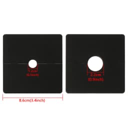 86Type ABS Wall Wire Hole Cover Air-conditioning Dust Pipe Plug Reserved Drill Hole Panel Decor Office Desk Hole Cap Hardware