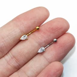16G 316L Surgical Steel Water Drop Ear Cartilage Tragus Helix Piercing Stud Earrings Eyebrow Wholesale Body Jewelry