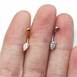 16G 316L Surgical Steel Water Drop Ear Cartilage Tragus Helix Piercing Stud Earrings Eyebrow Wholesale Body Jewelry