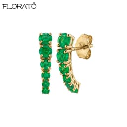 Exquisite Crystal Curved Stud Earrings 925 Sterling Silver Ear Needle Korean Fashion Women's Earrings Simple Birthday Gifts