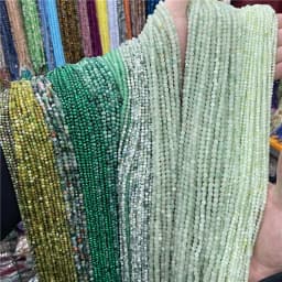 2 3 4 mm 15.5" Small Tiny Green Natural Turquoises Jades Agates Quartz Amazonite Stone Beads Loose Spacer Bead Accessories DIY