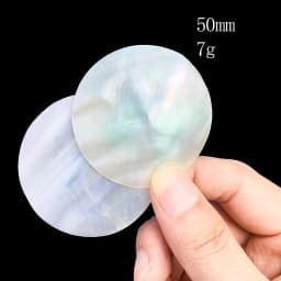 5pcs 50mm Natural Disk Mother of Pearl Coin Shell DIY Jewelry Making Spacer Slice MOP Necklace Sticker Handmade Craft