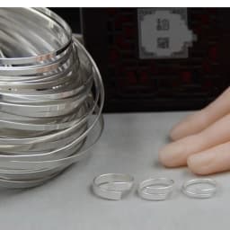 925 Sterling Silver Rectangle Flat Wire Cuff Ring Blank for Jewelry Making, Length 100mm