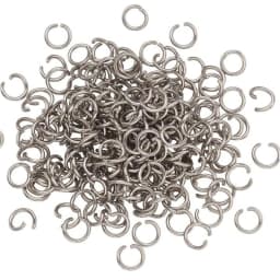 100pcs Stainless Steel Open Jump Rings Round 0.8mm Thick Connector Rings for DJY Necklace Bracelet Jewelry Making