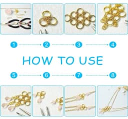 100pcs Stainless Steel Open Jump Rings Round 0.8mm Thick Connector Rings for DJY Necklace Bracelet Jewelry Making