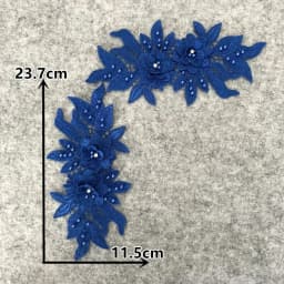 Colorful styles of women's clothing 3D three-dimensional flower decoration ABC pearl rhinestones DIY craft supplies accessories