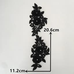 Colorful styles of women's clothing 3D three-dimensional flower decoration ABC pearl rhinestones DIY craft supplies accessories